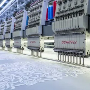 schiffli machine embroidery