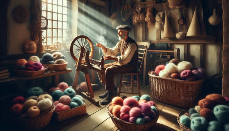 wool spinning