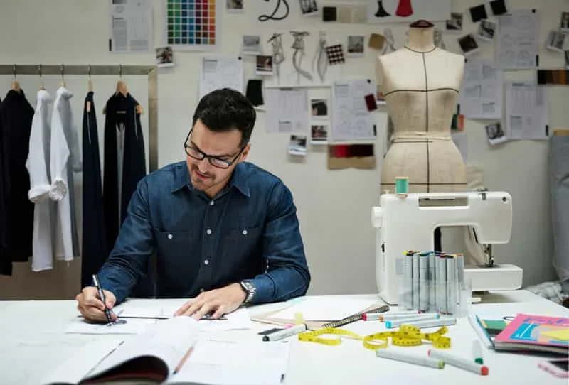 Flat schematics and fashion illustrations