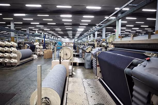 busy textile factory