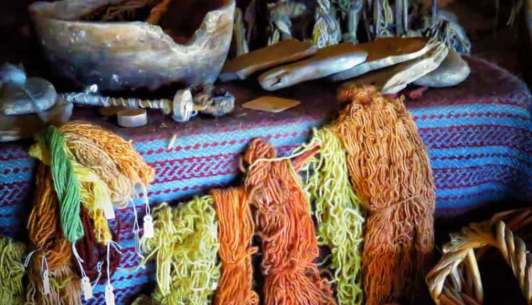 Natural vegetable dyes from roots & berries have been used since ancient times to add color to textiles.