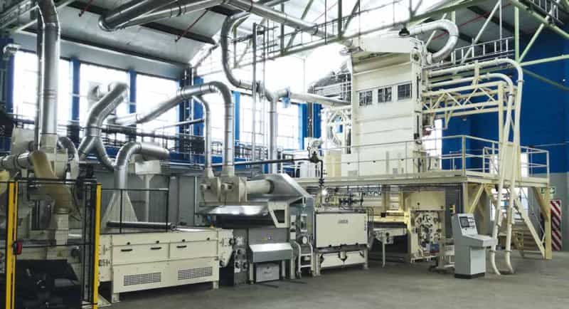 nonwoven production facility