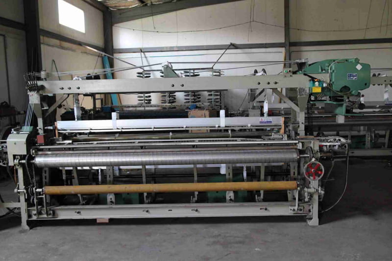 rapier loom in operation