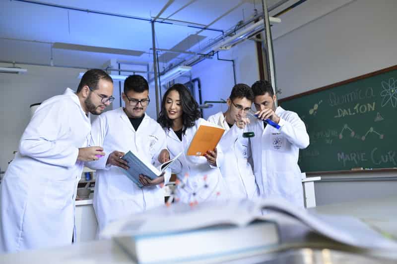 researchers collaborating