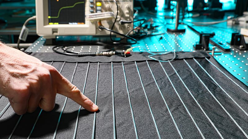 textile facility using digital sensors and tablets