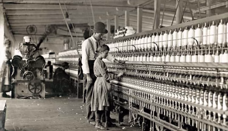 textile factory in 1800s