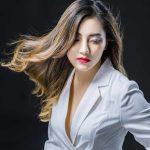 woman in suit