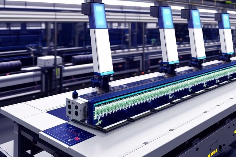 cobot integration across a textile production process