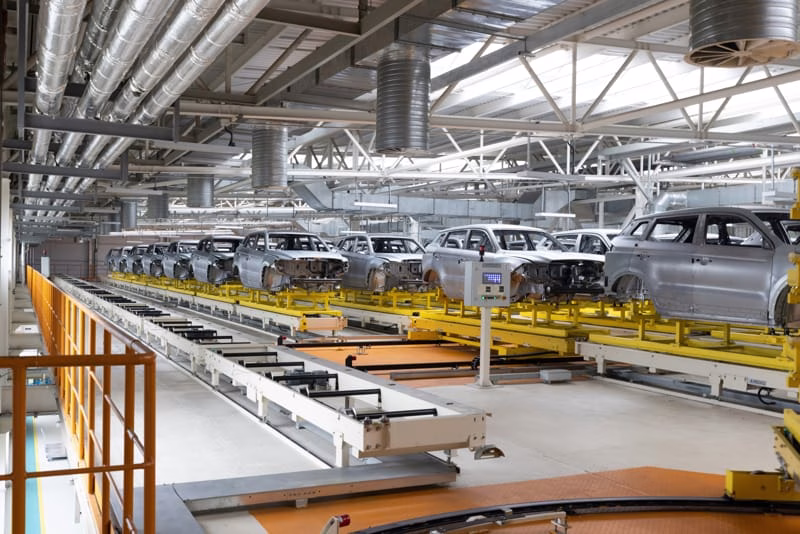modern automotive production facility