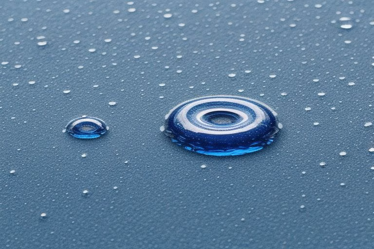water rolling off a hydrophobic vs. photocatalytic textile surface water rolling off a hydrophobic vs. photocatalytic textile surface