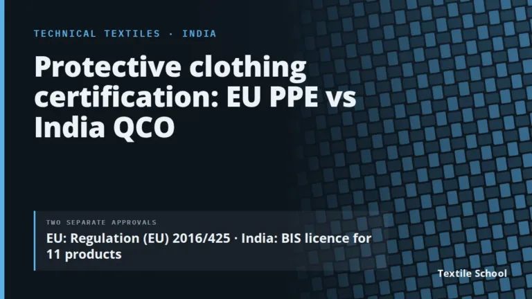 Protective Clothing Certification: EU PPE Categories and India QCO Tests