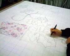 drawing embroidery design